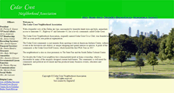 Desktop Screenshot of cedarcrestneighborhood.org