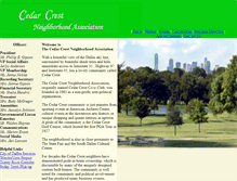 Tablet Screenshot of cedarcrestneighborhood.org